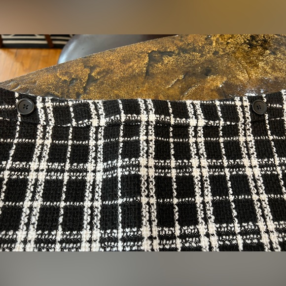 NWT BANANA REPUBLIC HOUNDSTOOTH MINI SKIRT SIZE 14 - Picture 4 of 7